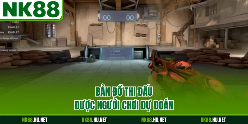 Bản đồ thi đấu được người chơi dự đoán