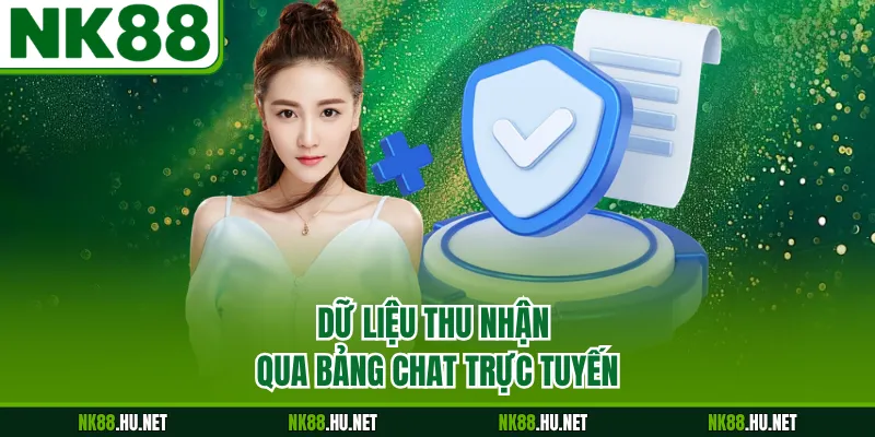 Dữ liệu thu nhận qua bảng chat trực tuyến