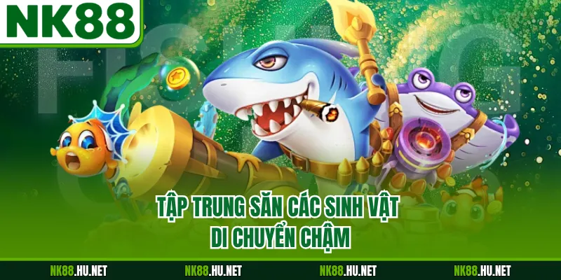 Tập trung săn các sinh vật di chuyển chậm