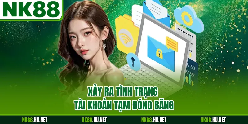 Xảy ra tình trạng tài khoản tạm đóng băng